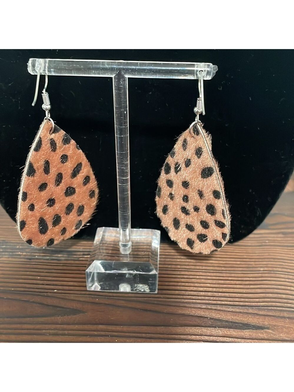 Cheetah animal print earrings